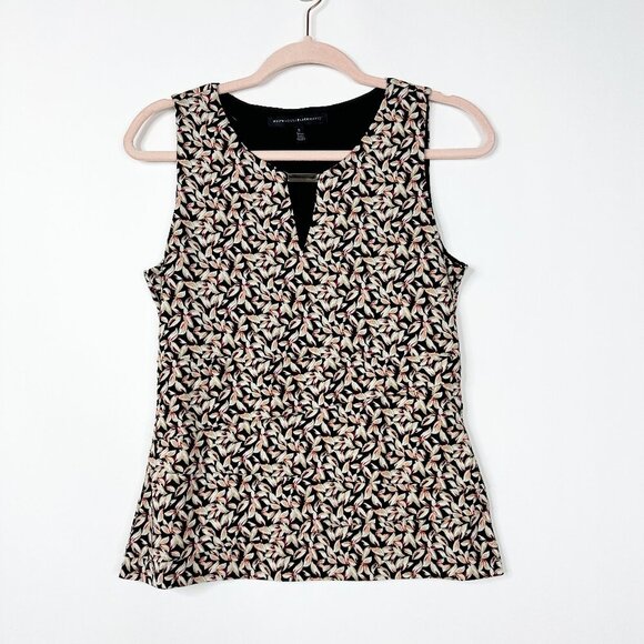 2/$30 White House Black Market Printed Matte-Jersey Layering Shell Small #A0050 - Picture 4 of 11